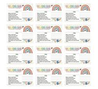 Lurrose Tarjetas de Recompensa Aula para 50 en Papel Recubierto Que Refuerzan Buenos Hábitos Accesorios Escolares Padres y Maestros