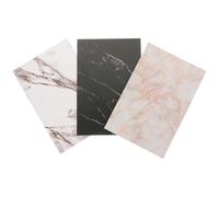 Lurrose Tarjetas Fondo Mármol para Fotografía de Alimentos y Cosméticos, Set de 3 Piezas para Uso en Estudio y Cocina