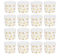 Lurrose Tazas para Cupcakes de Papel Desechables, 50 Piezas Resistentes y Convenientes para Fiestas y Repostería Casera