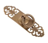 Lurrose Tirador de Latón Vintage para Muebles, Cómodo y Seguro, Diseño Antiguo y Elegante, Adecuado para Decoración y Manualidades Diy, Tamaño 3cm X 12cm Color Café