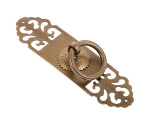 Lurrose Tirador de Latón Vintage para Muebles, Cómodo y Seguro, Diseño Antiguo y Elegante, Adecuado para Decoración y Manualidades Diy, Tamaño 3cm X 12cm Color Café