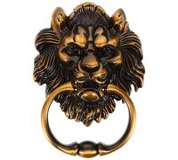 Lurrose Tirador de puerta con decoración rústica de león: tirador vintage para puertas de granero, vallas de jardín y portones de almacén. Fácil de instalar.