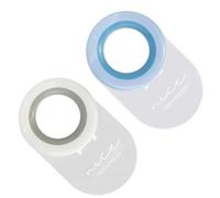 Lurrose Tiradores Adhesivos para Muebles y Refrigerador 2 Piezas en Gris y Azul Material PC Resistente para Instalación Fácil en Armarios y Baños