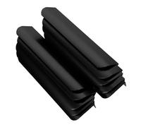 Lurrose Tiradores Diseño de 10 Aleación en Ocultos para Cocina Armarios de Aluminio Negro Elegante y Apertura Fácil para Cajones y Puertas Hogar
