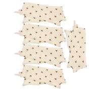 Lurrose Toallas para Recién Nacido 5 Piezas de Algodón Absorbentes Secado Rápido Diseño de 4 Capas con Estampados de Corazones para Uso en Casa y Viajes