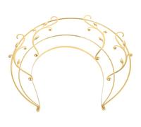 Lurrose Tocado Dorado para Mujer Diseño Clásico, Diadema Ligera para Disfraces y Celebraciones de Carnaval