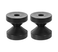 Lurrose Tope Ajustable para Cabecero de Cama Pequeño Negro 4.2-4.7 Cm de Material Resistente Antivibración para Dormitorio y Sala de Estar Pack de 2 Piezas