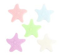 Lurrose Tope de Puerta Autoadhesivo 10 Unidades, Almohadillas Protectoras de PVC, Diseño de Estrella de Mar Fluorescente, Amortiguador de Ruido para Gabinetes y Color Aleatorio