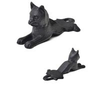 Lurrose Tope de Sujeción Poder de Hogar Antideslizante Base para Gran y Puerta de Hierro Forma de Gato, Creativo Resistente Escuela