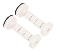 Lurrose Topes De Cama Ajustables Extragrandes, Soportes De Cabecero De Cama De Eva, Antivibración y Anticaídas, Para Proteger Paredes y Muebles En Espacios Estrechos, Pack De 2 Unidades white