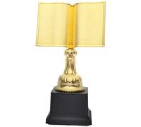 Lurrose Trofeo de Lectura Dorado Práctico Textura Excelente para Concurso de Lectura en Hogares, Diseño Compacto y Aspecto Exquisito para Pequeños Lectores