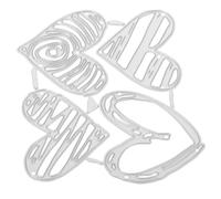 Lurrose Troquel de Corte Efecto de Corte Limpio para Scrapbooking y Manualidades en Acero al Carbono en Forma de Corazón y Versátil para Papel y Tela