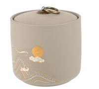 Lurrose Urna para Mascotas Gato Cerámica Sellada para Cenizas Pequeña Decorativa Ligera Memorial Cremación