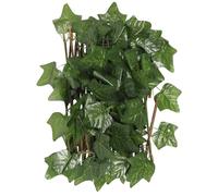 Lurrose Valla de Privacidad Extensible de Hojas Verdes Artificiales para Balcón y Jardín, Resistente Decoloración, Material Plástico para Decoración Exterior