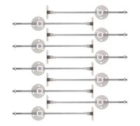 Lurrose Varillas de Soporte para Puertas de Armario 4 MM Juego de 10 Piezas de Barras de Bisagra de Plástico Redondeadas Soporte Elevador para Muebles de Cocina Cierre Suave y Montaje