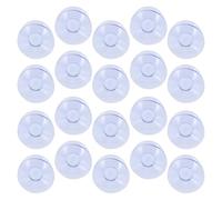 Lurrose Ventosas de Doble Cara Transparentes para Mesas de Vidrio Almohadillas Antideslizantes Grandes 35X35 CM 20 Unidades Protectores Anticolisión para Hogar Oficina y Dormitorio