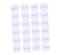 Lurrose Ventosas Transparentes de Doble Cara para Mesas de Vidrio Antideslizantes 24 Piezas 10X30Mm sin Ganchos para Decoración