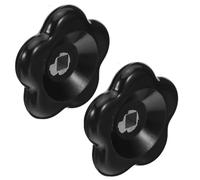 Lurrose Volante de Válvula de Repuesto Negro de Baquelita con Orificio Cuadrado 7x7mm, Mango Cómodo y Ajuste Amplio para Grifo Exterior y Manguera, Pack de 2 Piezas