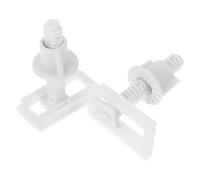 Lurrose y Tuercas de Plástico Pp Kit de 2 Tornillos de Expansión para Fijación Estable Accesorios para Instalación Rápida Asiento de Inodoro Blanco en Cuarto de Baño
