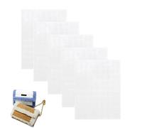 LURVOUS 5 Piezas Plastic Canvas, Malla de Plástico Blanco Malla Plastico Manualidades, Tela Punto de Cruz Plastico, Hoja de Plástico Bordada para Hacer Bolso a Mano Proyectos de Ganchillo, 33 x 20cm