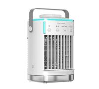 LusaMax Coolevax Pro 2.0 Portable Air Conditioner 5-in-1 Smart Mobile AC Water Cooling Fan Dual Ice-Mist Modes(White - 700ML)