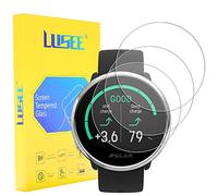 LUSEE 3 Piezas Protector de Pantalla Compatible con Polar Ignite 2, Polar Ignite y Polar Unite Cristal Vidrio Templado Protector Pantalla, Dureza 9H, Alta Definición, Resistente a los Arañazos