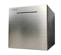 LUSEN Safe Piggy Bank de Acero Inoxidable, Caja de Seguridad, Caja de ahorros para niños, Solo Puede Salvar la alcancía Que no se Puede Sacar,15x15x15cm