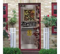 LuSeven pegatinas decorativas adhesivas Huella de terror 77x200cm(30.31 inches * 78.74 inches) Creativo Autoadhesiva Pegatinas De Pared Calcomanías Puerta interior Vinilo Decoración De Hogar Extraíble