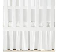 Lush Decor Falda de Cuna con Volantes, caída de 16 Pulgadas, Color Blanco