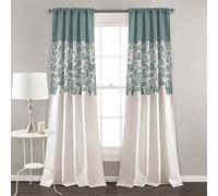 Lush Decor - Par de Cortinas para Ventana de oscurecimiento para habitación, Color Azul, 213 x 132 cm
