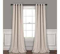 Lush Decor Par de Paneles de Cortinas Opacas aisladas con Ojales, 52 Pulgadas de Ancho x 95 Pulgadas de Largo, Trigo