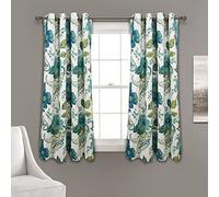 Lush Decor Par de Paneles de Cortinas para Ventana con Estampado de Cachemira Floral, 132.1 cm de Ancho x 160.0 cm de Largo, Color
