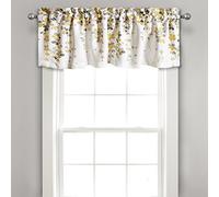 Lush Decor Weeping Flowers Flores Llorando, Poliéster, Amarillo y Gris, Valance