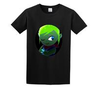 LUSHAOJIANG LeafyIsHere Logo Mens T-Shirt Black Tees Unisex Shirt S