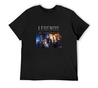 LUSHAOJIANG Legends of Tomorrow Mens T-Shirt Black Tees Unisex Shirt S