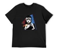 LUSHAOJIANG Les Miserables Valjean Historical Period Musical Film Mens T-Shirt Black Tees Unisex Shirt M