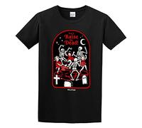 LUSHAOJIANG Let's Raise The Dead Mens T-Shirt Black Tees Unisex Shirt L
