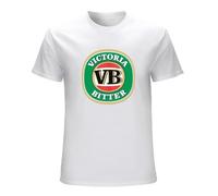 LUSHAOJIANG VB Victoria Bitter Beer Hangover Drunk Party Mens T-Shirt White Tees Unisex Shirt L