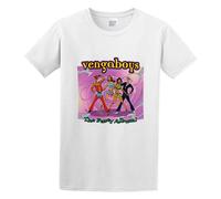 LUSHAOJIANG Vengaboys The Party Album Tour Soundtrack Graphic Mens T-Shirt White Tees Unisex Shirt XXL