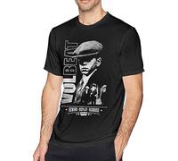 LUSHAOJIANG Vol-Beat Mens T-Shirt Black Tees Unisex Shirt M