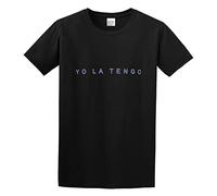 LUSHAOJIANG Yo La Tengo Logo Mens T-Shirt Black Tees Unisex Shirt XL