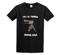 LUSHAOJIANG Yo La Tengo Super Kiwi Mens T-Shirt Black Tees Unisex Shirt L