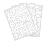 Lusofie 3 Hojas Letras Termoadhesivas 2,5 cm Letras y Números de Transferencia de Calor del 0-9 Letras Lavables Termoadhesivas para Ropa Camisetas Deportivas Decoración (Blanco)