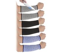 Lusofie 3 Pares Manga de Trabajo Protector de Brazo Manga Resistente a Los Cortes Cubierta de Seguridad Para Piel Fina y Antebrazo Manga Para Moretones Protección Para Cocinar y Jardinería