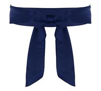 Lusofie Cinturón De Vestido Cinturón Azul De 2 x 79 Pulgadas Para Mujer Cinturón De Vestir Cinturón Ancho Reversible De Satén Para Mujer Boda Damas De Honor Novia Cinturones Color Liso