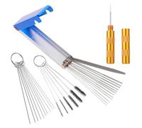 Lusofie El kit de limpieza de carburador incluye 3 herramientas de limpieza de punta de antorcha, 5 cepillos de limpieza pequeños de nailon, 10 agujas de limpieza, 1 kit de herramientas de púa