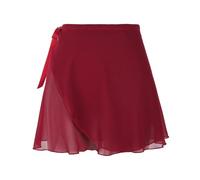 Lusofie Falda de ballet de cintura ajustable corbata falda de gasa abrigo falda de baile transpirable falda de ballet para mujer