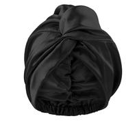 Lusofie Gorro de Seda para Dormir Pelo Rizado Negro con Trenzas para Mujer es Suave y Agradable Gorro de Saten para Dormir Pelo Rizado Manteniendo la Cabeza Transpirable y Seca Gorros de Ducha