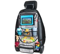 Lusso Gear Organizador de Coche para Asiento Trasero de Alta Resistencia Extra Grande para Protección, A Prueba de Caídas y Esquinas Reforzadas, 12 Compartimentos de Almacenamiento (Gris)