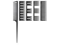 LUSSONI JUEGO DE PEINES 500 lote 5 pz